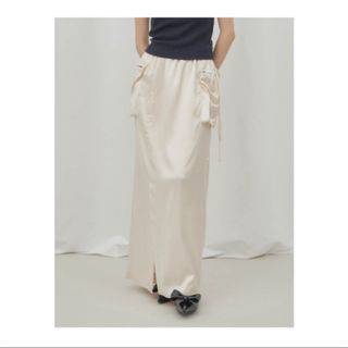 TODAYFUL - giunon satin cargo skirt サテンカーゴスカート