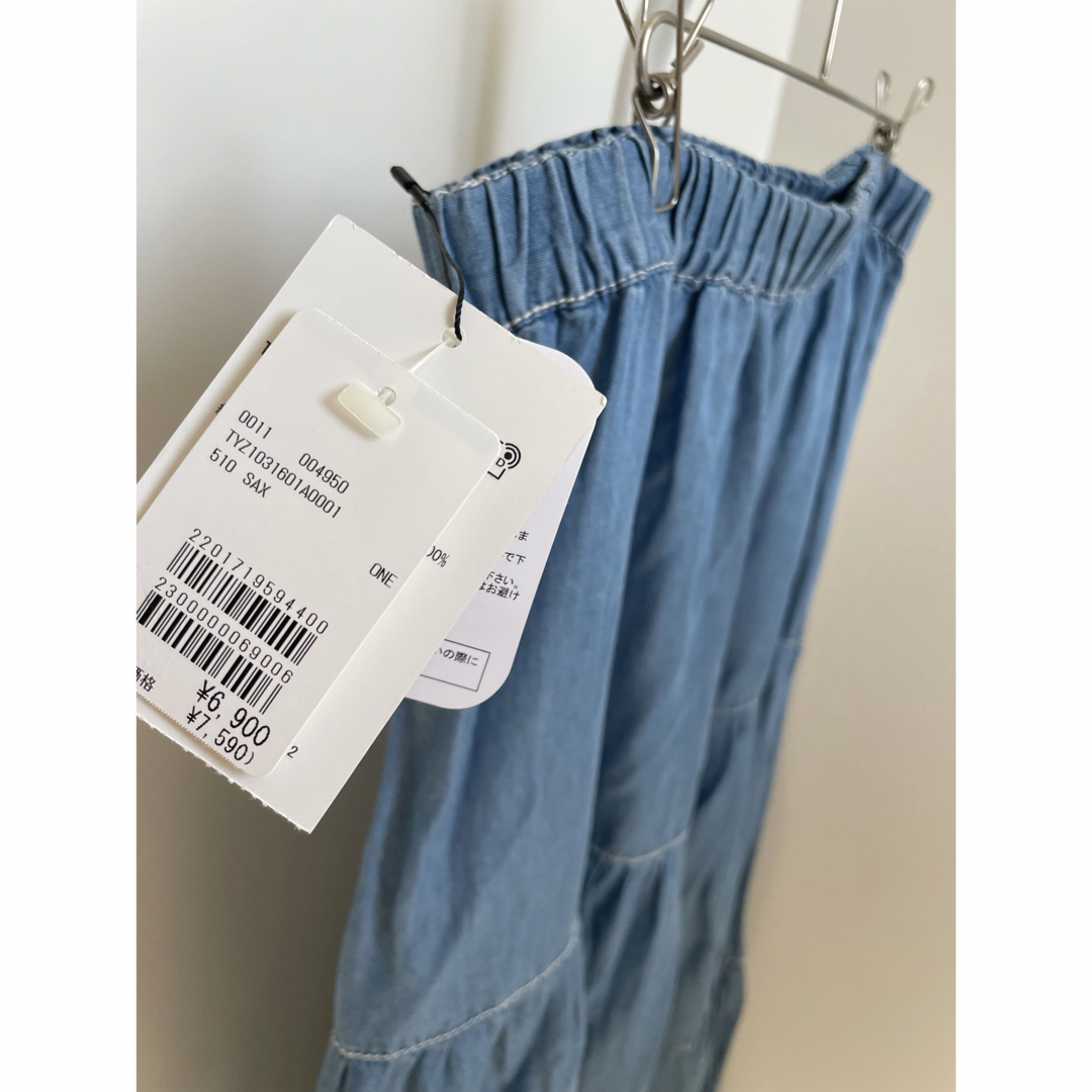 CIAOPANIC TYPY(チャオパニックティピー)の定価7590円　新品タグ　CIAOPANIC TYPY デニムティアードスカート レディースのスカート(ロングスカート)の商品写真