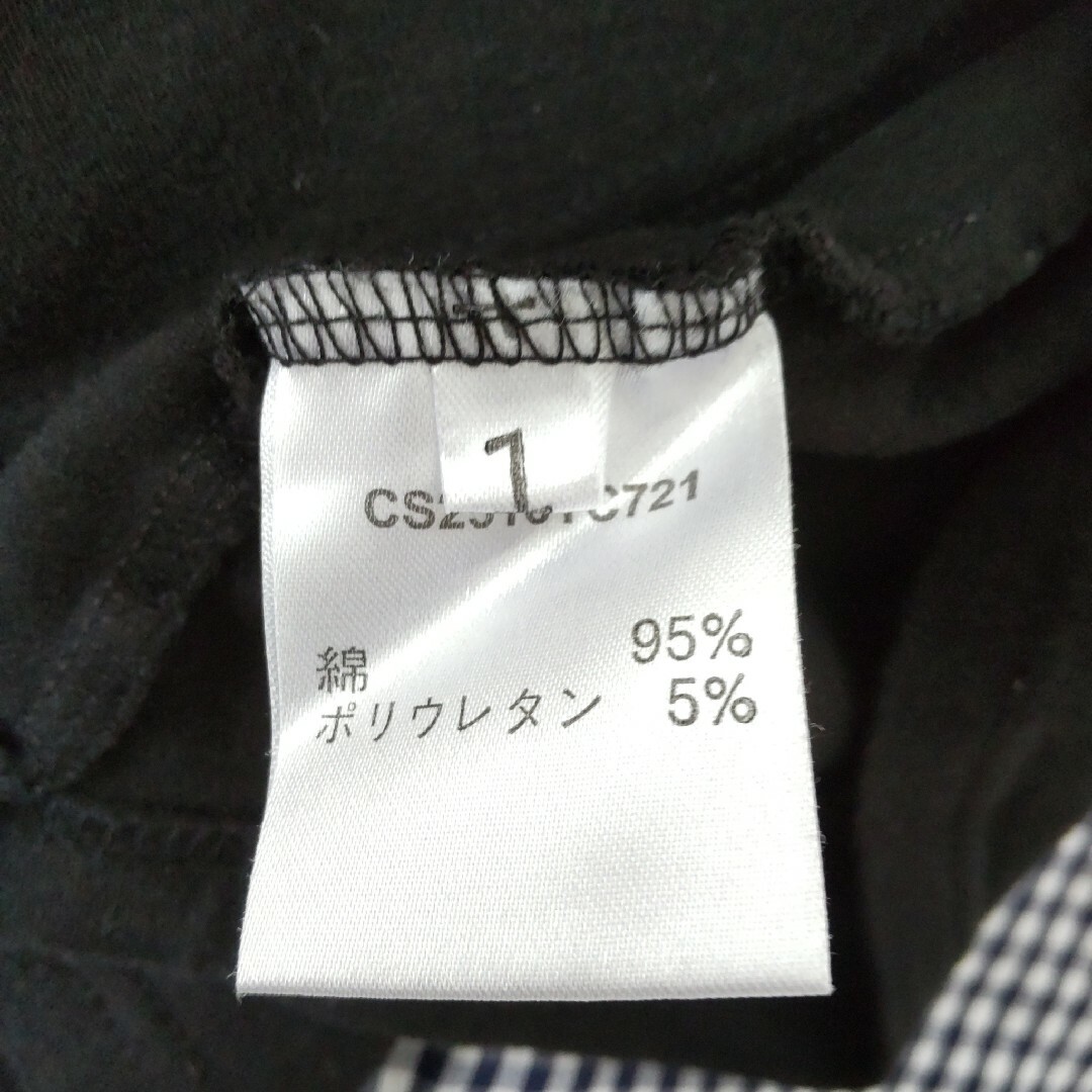 まとめ売り★レディース★黒無地 ボーダー 長袖 カットソー2枚 レディースのトップス(カットソー(長袖/七分))の商品写真