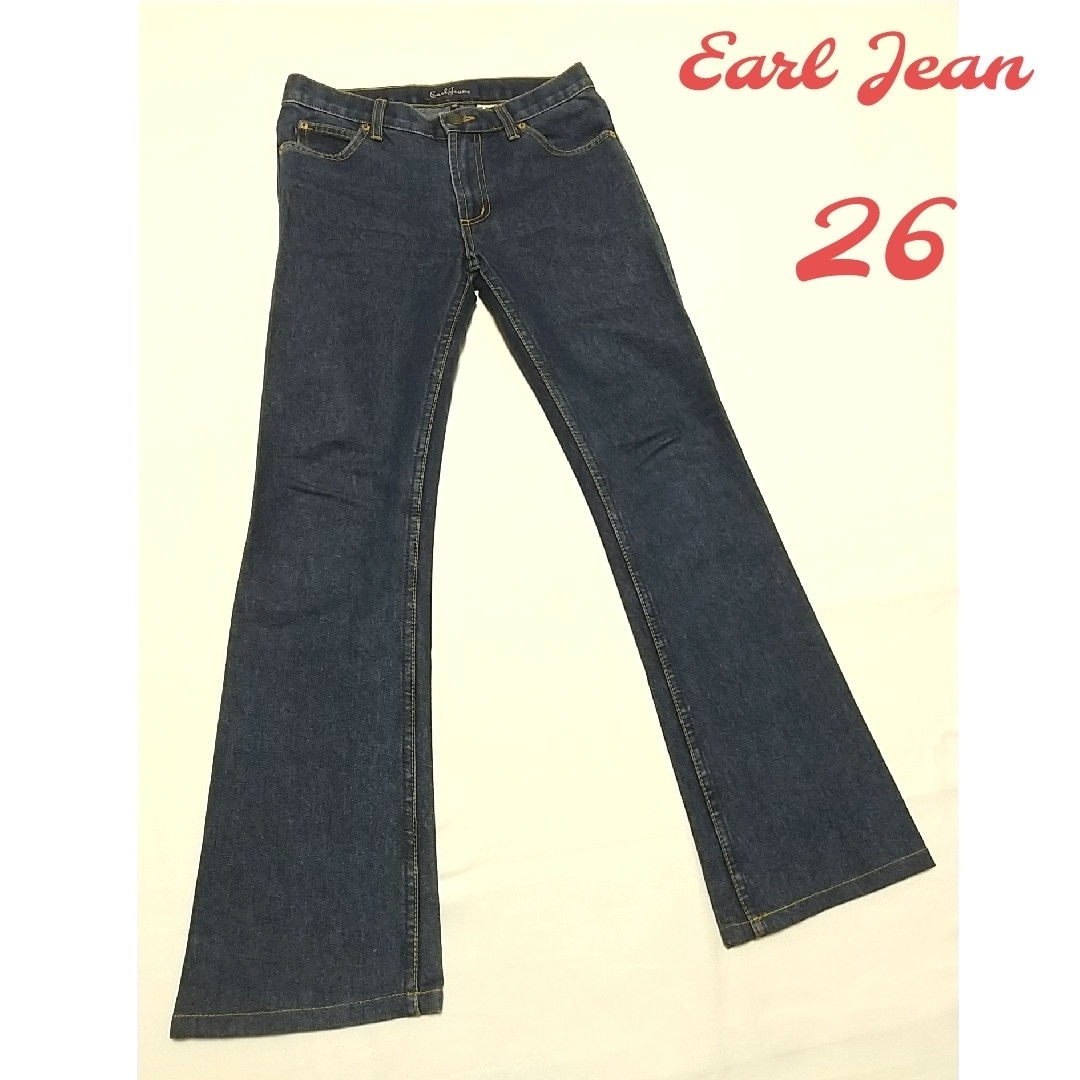 Earl Jean(アールジーン)のEarl Jean アールジーン フレアジーンズsize 26 インディゴ レディースのパンツ(デニム/ジーンズ)の商品写真