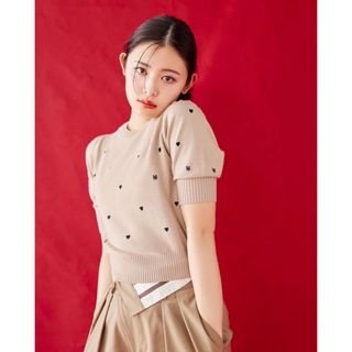 スナイデル(SNIDEL)のSNIDEL WEB限定 Heart collection モチーフニット(ニット/セーター)