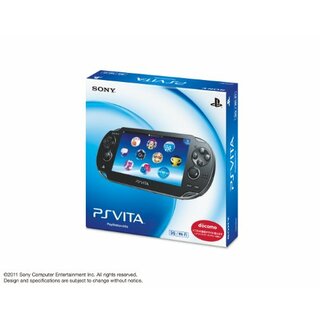 PlayStation Vita (プレイステーション ヴィータ) 3G/Wi‐Fiモデル クリスタル・ブラック (初回限定版) (PCH-1100 AA01)(その他)
