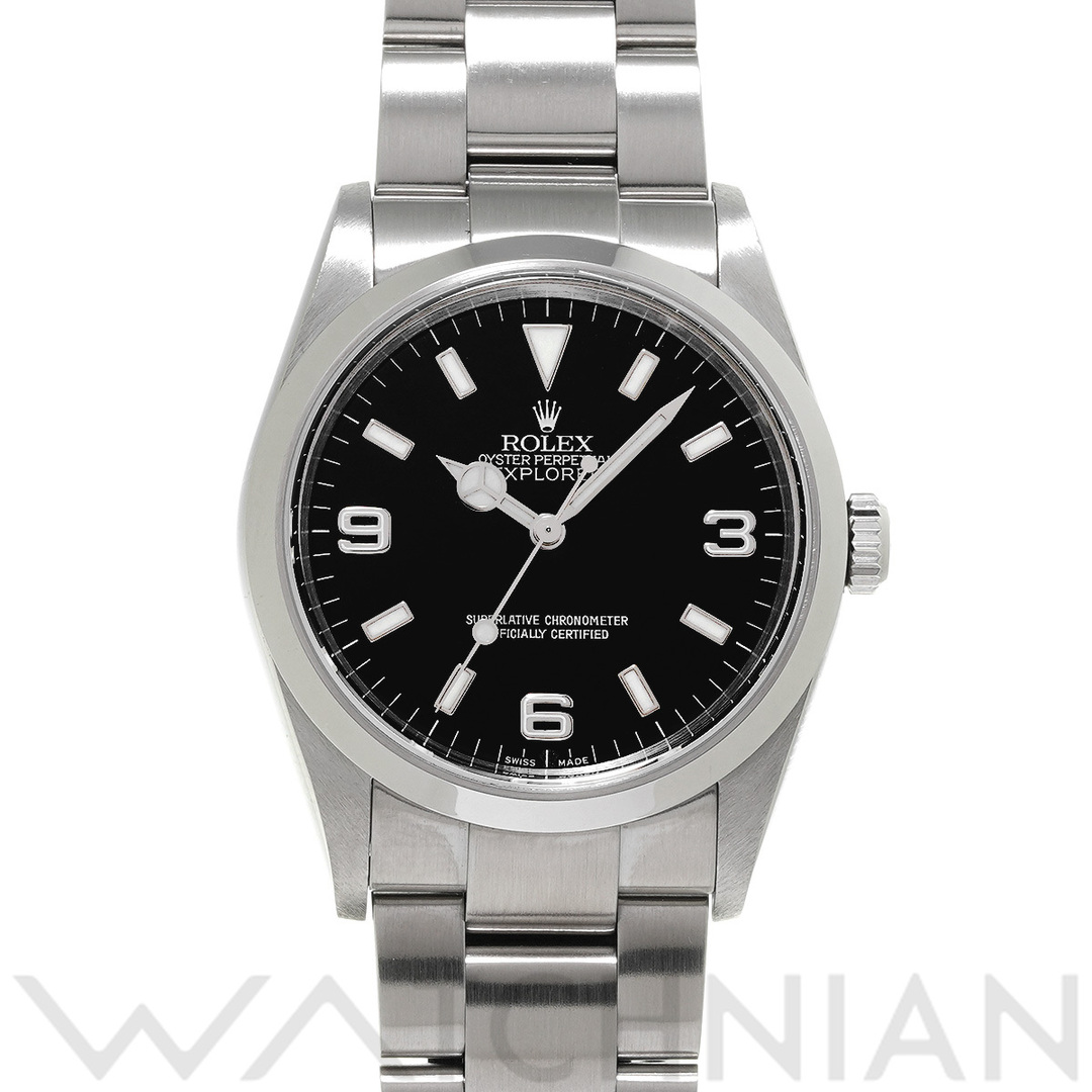 ROLEX(ロレックス)の中古 ロレックス ROLEX 114270 F番(2004年頃製造) ブラック メンズ 腕時計 メンズの時計(腕時計(アナログ))の商品写真
