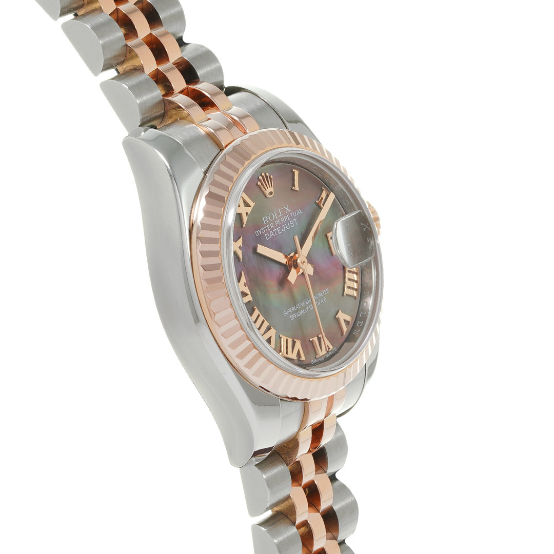ROLEX(ロレックス)の中古 ロレックス ROLEX 179171NR V番(2008年頃製造) ブラックシェル レディース 腕時計 レディースのファッション小物(腕時計)の商品写真