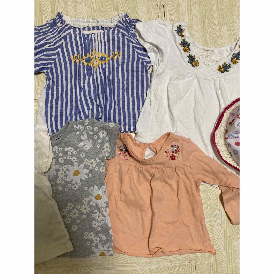 女の子　夏服80 キッズ/ベビー/マタニティのベビー服(~85cm)(Ｔシャツ)の商品写真