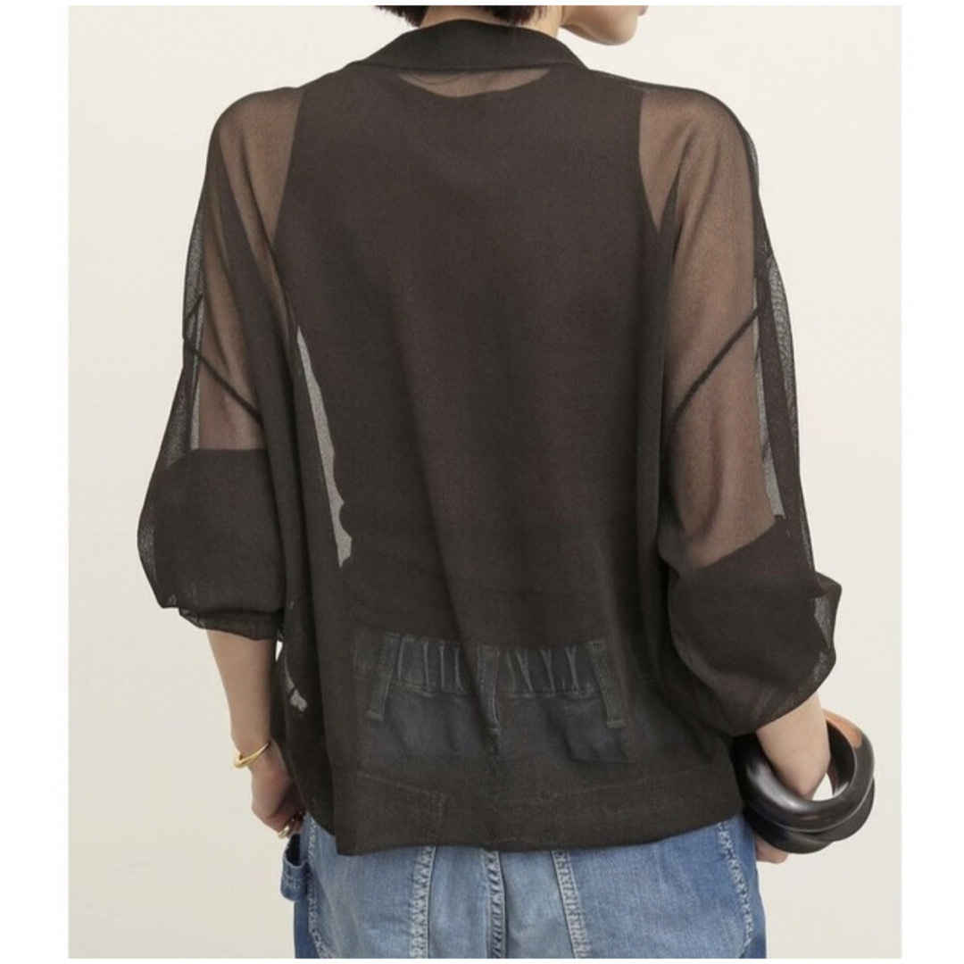 L'Appartement DEUXIEME CLASSE(アパルトモンドゥーズィエムクラス)の専用⭐︎2023 L'APPARTEMENT Sheer Cardigan レディースのトップス(カーディガン)の商品写真