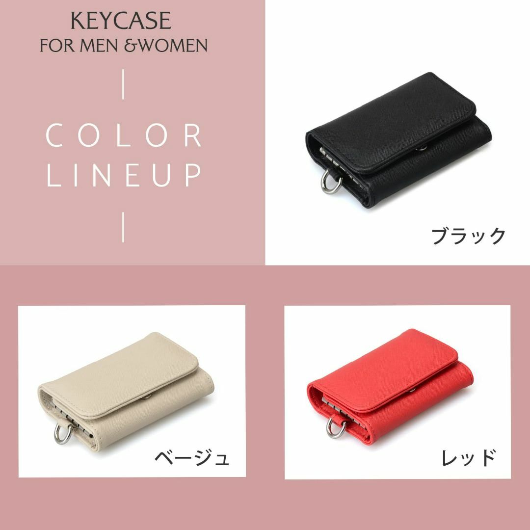 【色: レッド (Red)】[Kstarplus] キーケース レディース かわ メンズのバッグ(その他)の商品写真