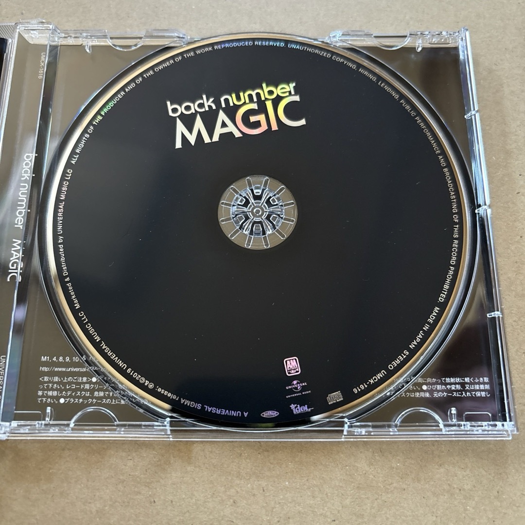 MAGIC back number エンタメ/ホビーのCD(ポップス/ロック(邦楽))の商品写真