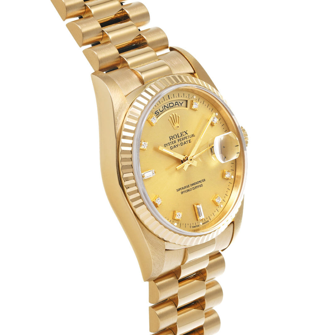 ROLEX(ロレックス)の中古 ロレックス ROLEX 18238A X番(1993年頃製造) シャンパン /ダイヤモンド メンズ 腕時計 メンズの時計(腕時計(アナログ))の商品写真