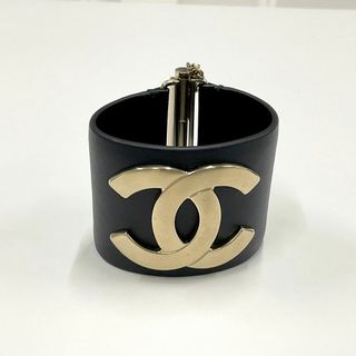 CHANEL - 9270 シャネル ココマーク バングル ラムスキン ブレスレット