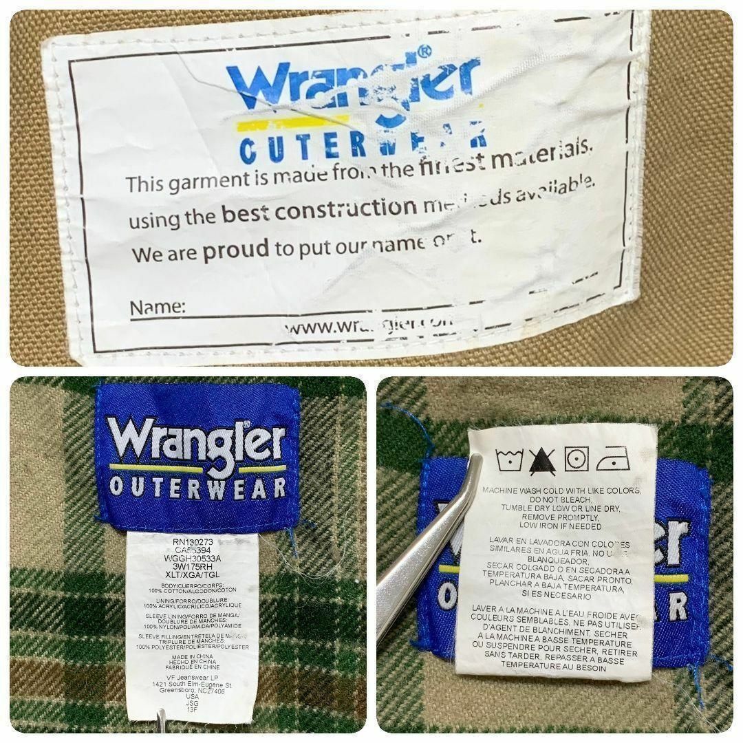 Wrangler(ラングラー)の【w90】USA古着ラングラー90s00s旧タグ当時物刺繍ロゴダックジャケット その他のその他(その他)の商品写真