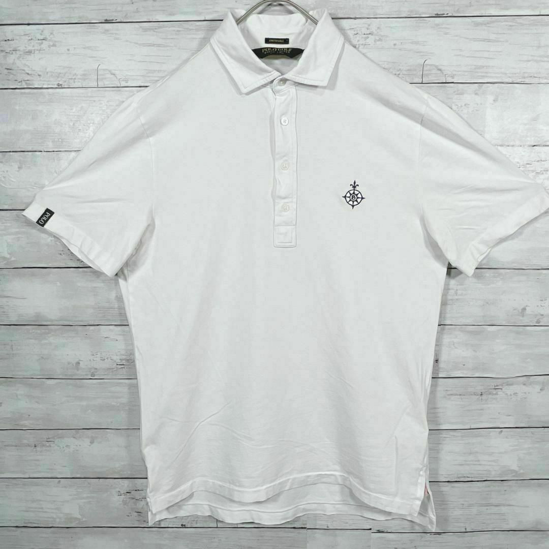 Polo Golf(ポロゴルフ)の23q POLO GOLF 半袖ポロシャツ ストレッチライル メンズ夏物古着 メンズのトップス(ポロシャツ)の商品写真