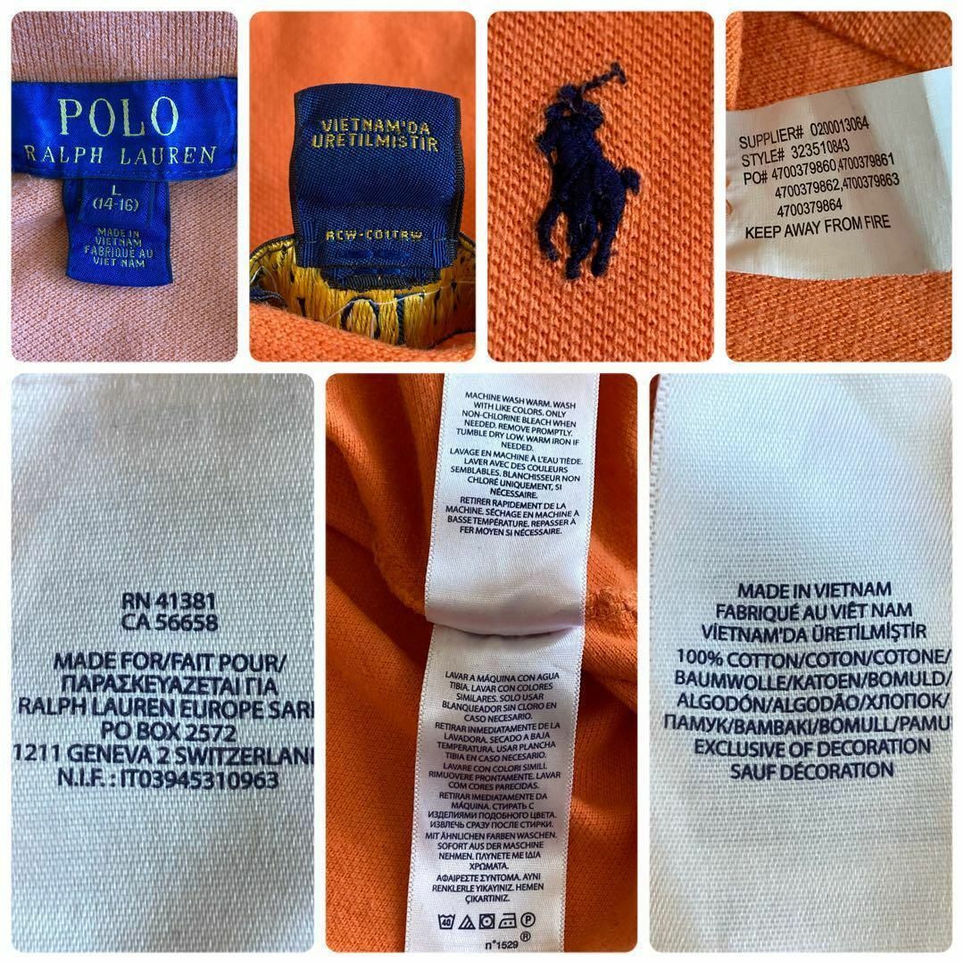 POLO RALPH LAUREN(ポロラルフローレン)のIS49 アメリカ古着ポロラルフローレンハーフボタンポニー刺繍ロゴ半袖ポロシャツ メンズのトップス(ポロシャツ)の商品写真