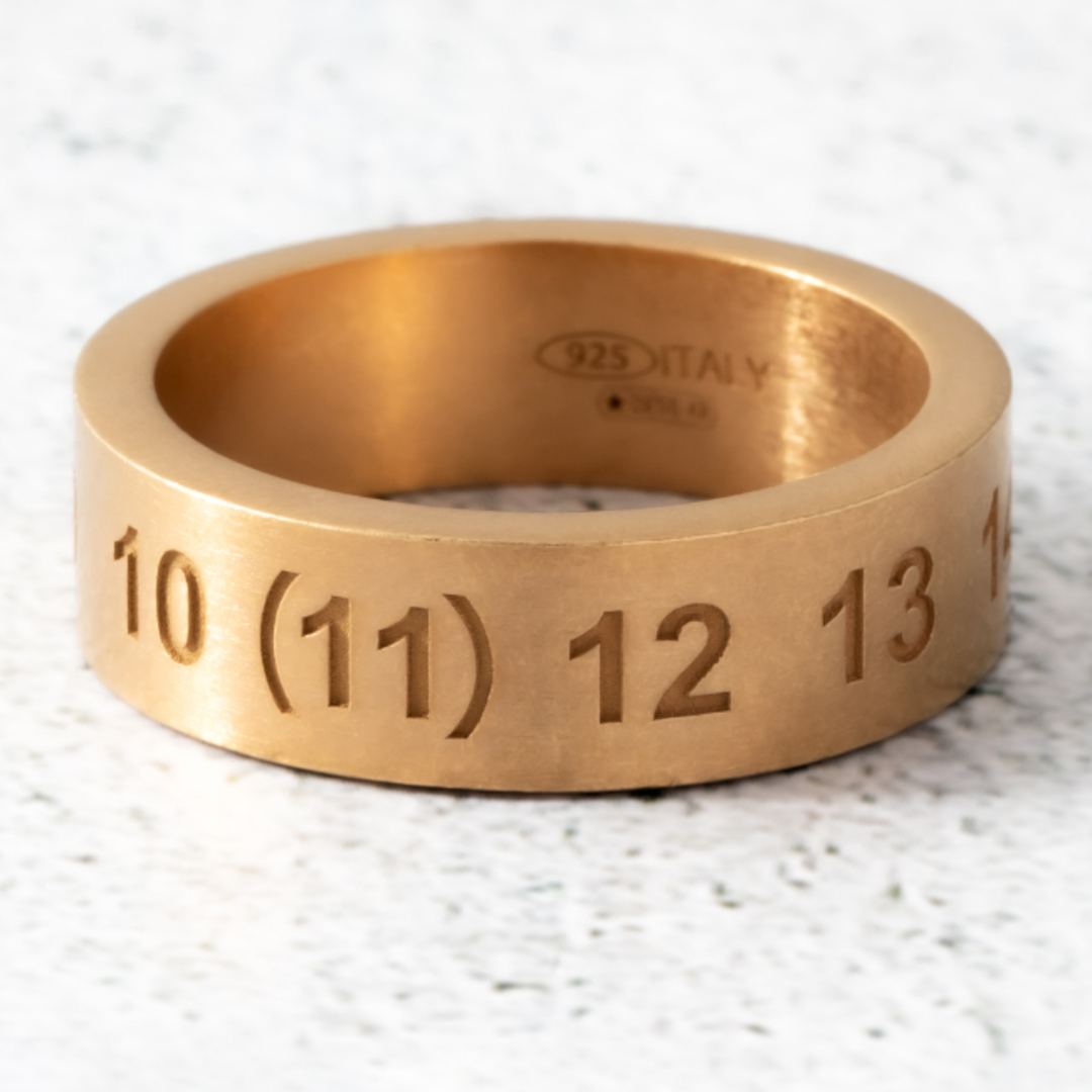 Maison Margiela（旧Maison Martin Margiela） - メゾン マルジェラ/MAISON MARGIELA 指輪 メンズ シルバー リング YELLOW GOLD PLATING BURATTATO SI8UQ0003-SV0129-950 _0410ff