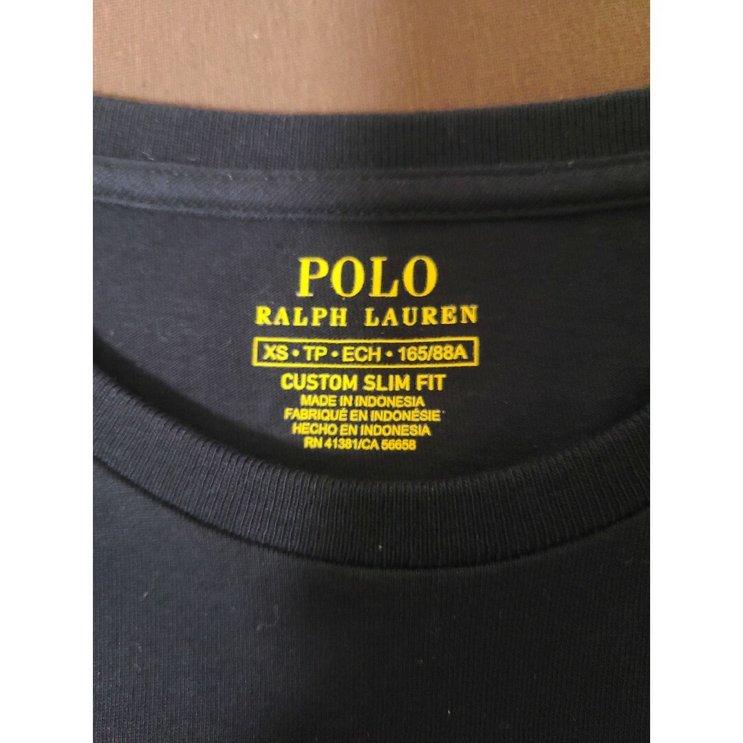 POLO RALPH LAUREN(ポロラルフローレン)の【美品】POLO RALPH LAUREN 刺繍 Tシャツ ブラック メンズのトップス(Tシャツ/カットソー(半袖/袖なし))の商品写真