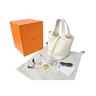 エルメス(Hermes)の未使用 HERMES エルメス ハンドバッグ ピコタンロックPM トリヨンクレマンス ナタ Z刻印 ゴールド金具 中古 63613(ハンドバッグ)