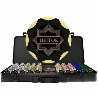 【サイズ:500PCS】HEITOK ポーカーチップセット クレイ製 14g 5(その他)