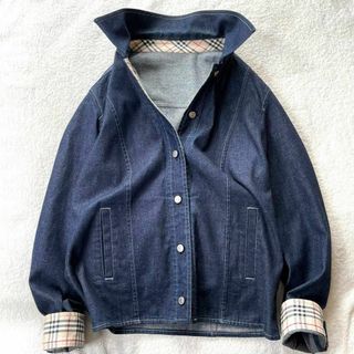 BURBERRY - 美品 バーバリーロンドン デニムジャケット Gジャン ノバ チェック サイズ40