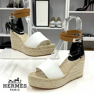 エルメス(Hermes)の9349 未使用 エルメス ティポリ エスパドリーユ ケリー金具 サンダル(サンダル)