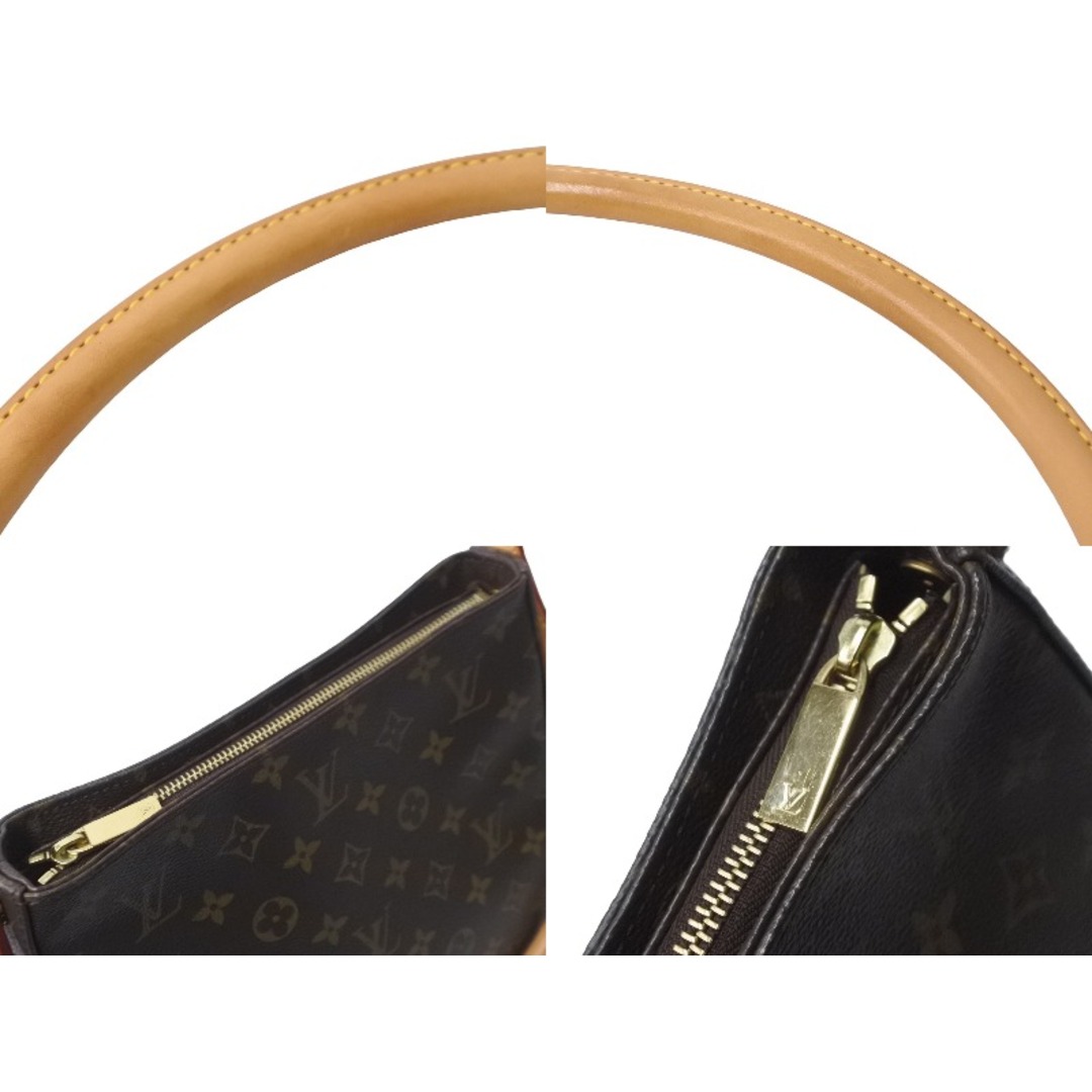 LOUIS VUITTON(ルイヴィトン)のLOUIS VUITTON ルイヴィトン ハンドバッグ ルーピングMM ブラウン M51146 美品 中古 63747 レディースのバッグ(ショルダーバッグ)の商品写真