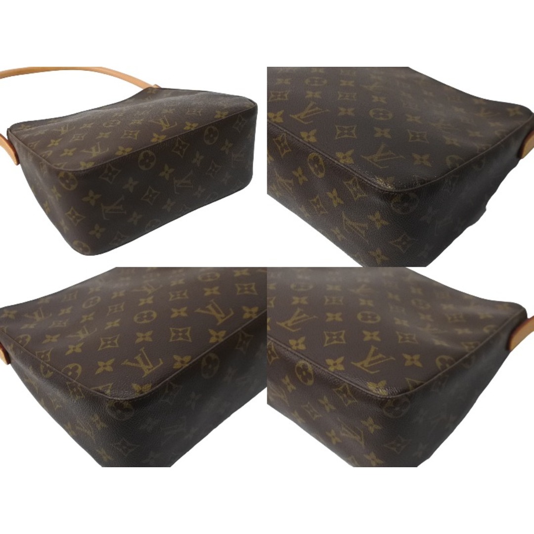 LOUIS VUITTON(ルイヴィトン)のLOUIS VUITTON ルイヴィトン ハンドバッグ ルーピングMM ブラウン M51146 美品 中古 63747 レディースのバッグ(ショルダーバッグ)の商品写真