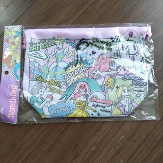 新品☆ディズニープリンセス　ランチバッグ　巾着(弁当用品)