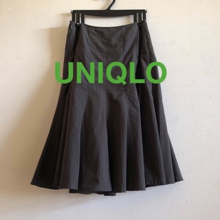 ユニクロ(UNIQLO)のUNIQLOスカート☆チャコールグレー(ひざ丈スカート)