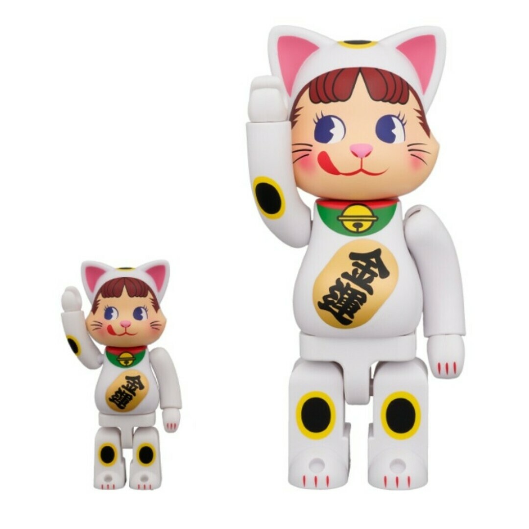 BE@RBRICK(ベアブリック)のNY@BRICK 招き猫 ペコちゃん100%＆400% エンタメ/ホビーのフィギュア(その他)の商品写真