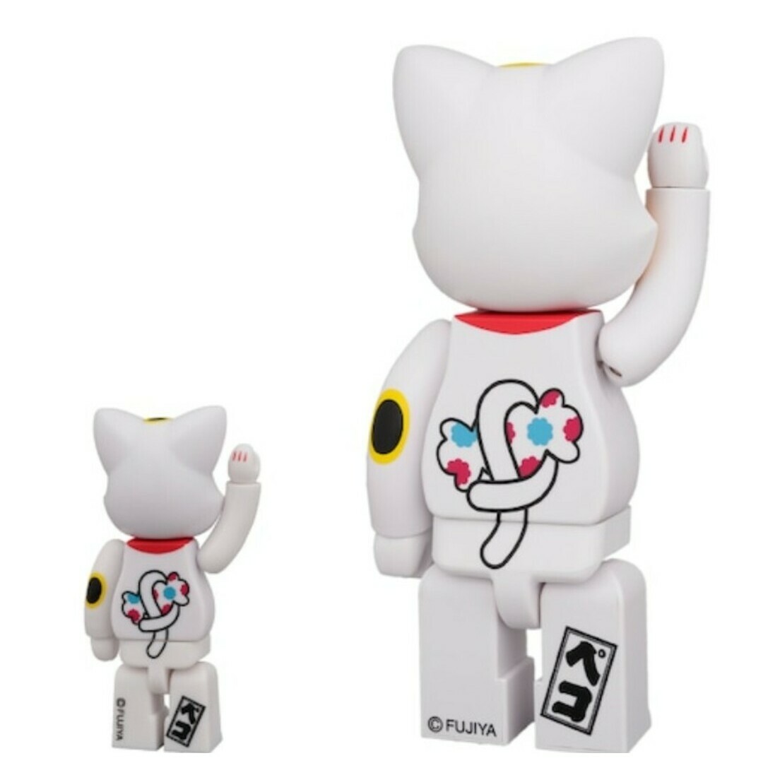 BE@RBRICK(ベアブリック)のNY@BRICK 招き猫 ペコちゃん100%＆400% エンタメ/ホビーのフィギュア(その他)の商品写真