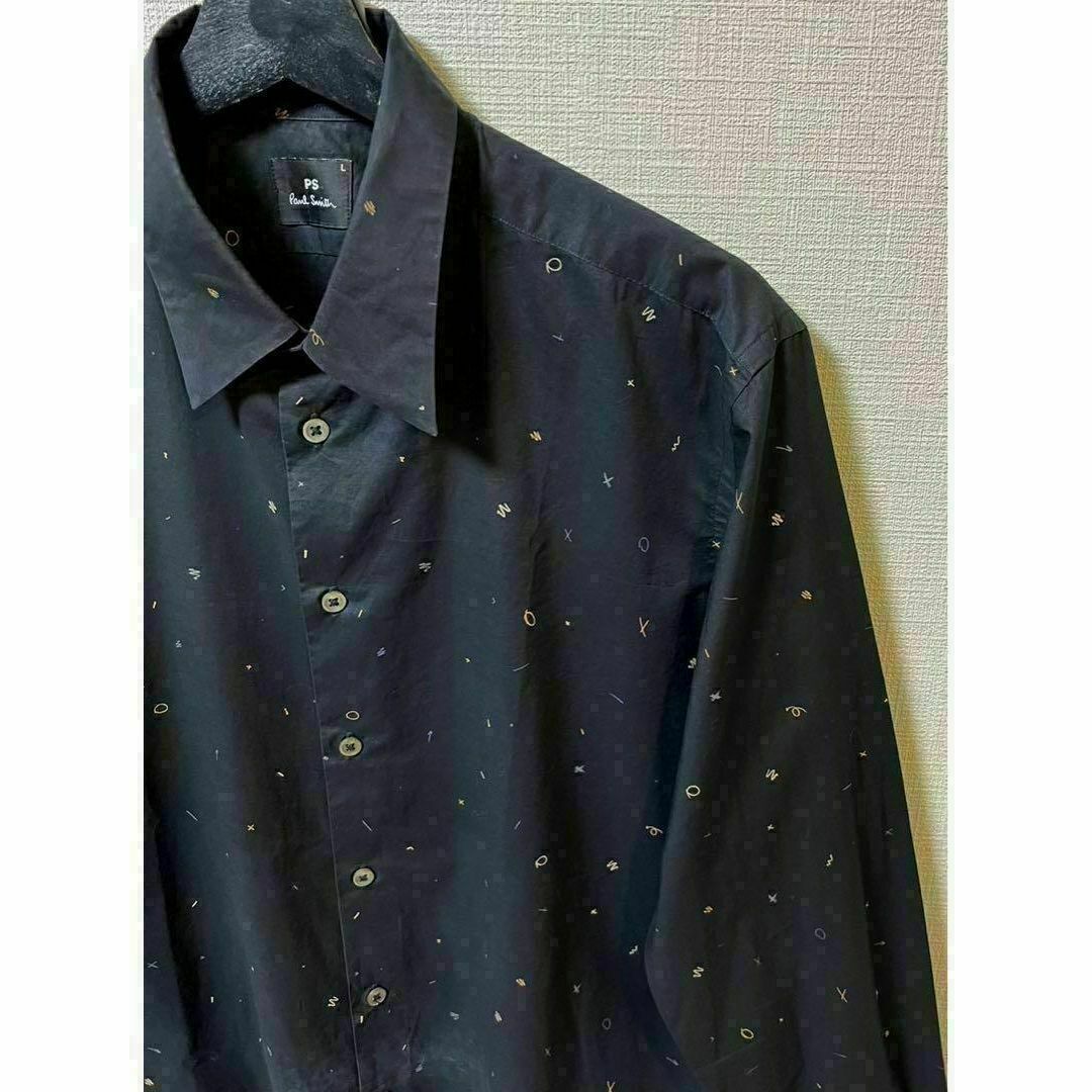 Paul Smith(ポールスミス)のPS ポールスミス　ブラック　柄　シャツ　メンズ メンズのトップス(シャツ)の商品写真