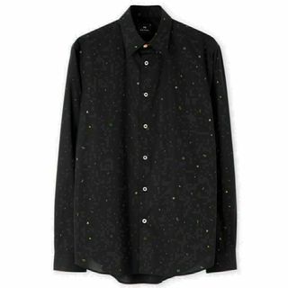 ポールスミス(Paul Smith)のPS ポールスミス　ブラック　柄　シャツ　メンズ(シャツ)