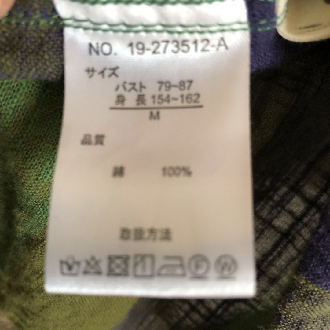 レディース チェックシャツ☆7分袖☆M レディースのトップス(シャツ/ブラウス(長袖/七分))の商品写真