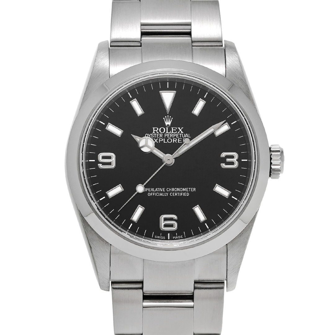 ROLEX(ロレックス)の中古 ロレックス ROLEX 114270 Z番(2006年頃製造) ブラック メンズ 腕時計 メンズの時計(腕時計(アナログ))の商品写真
