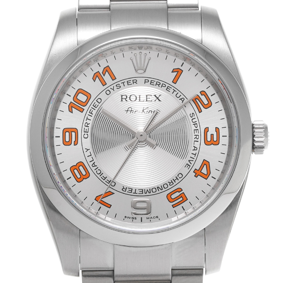 ROLEX(ロレックス)の中古 ロレックス ROLEX 114200 M番(2008年頃製造) シルバーコンセントリック メンズ 腕時計 メンズの時計(腕時計(アナログ))の商品写真