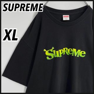 シュプリーム(Supreme)の【希少XL】シュプリーム　シュレックロゴ　Tシャツ　ブラック/黒　完売モデル(Tシャツ/カットソー(半袖/袖なし))