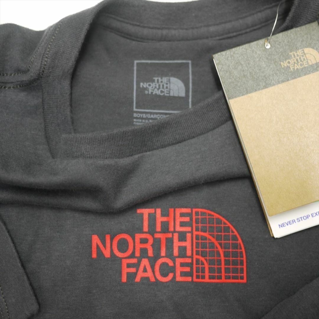 THE NORTH FACE(ザノースフェイス)のUS限定 新品 ノースフェイス 長袖Tシャツ(M/10)ボーイズ 子供 ロンT キッズ/ベビー/マタニティのキッズ服男の子用(90cm~)(Tシャツ/カットソー)の商品写真