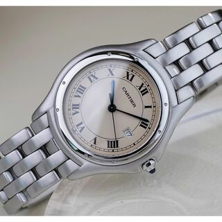 カルティエ(Cartier)の美品 カルティエ パンテール クーガー シルバー ローマン LM Cartier(腕時計(アナログ))
