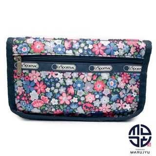 レスポートサック(LeSportsac)のLeSportsac LESPORTSAC レスポートサック レスポ 花柄 フラワー モスグリーン ピンク 青 ポーチ 小物 ※ポスト投稿でのご発送となります(ポーチ)