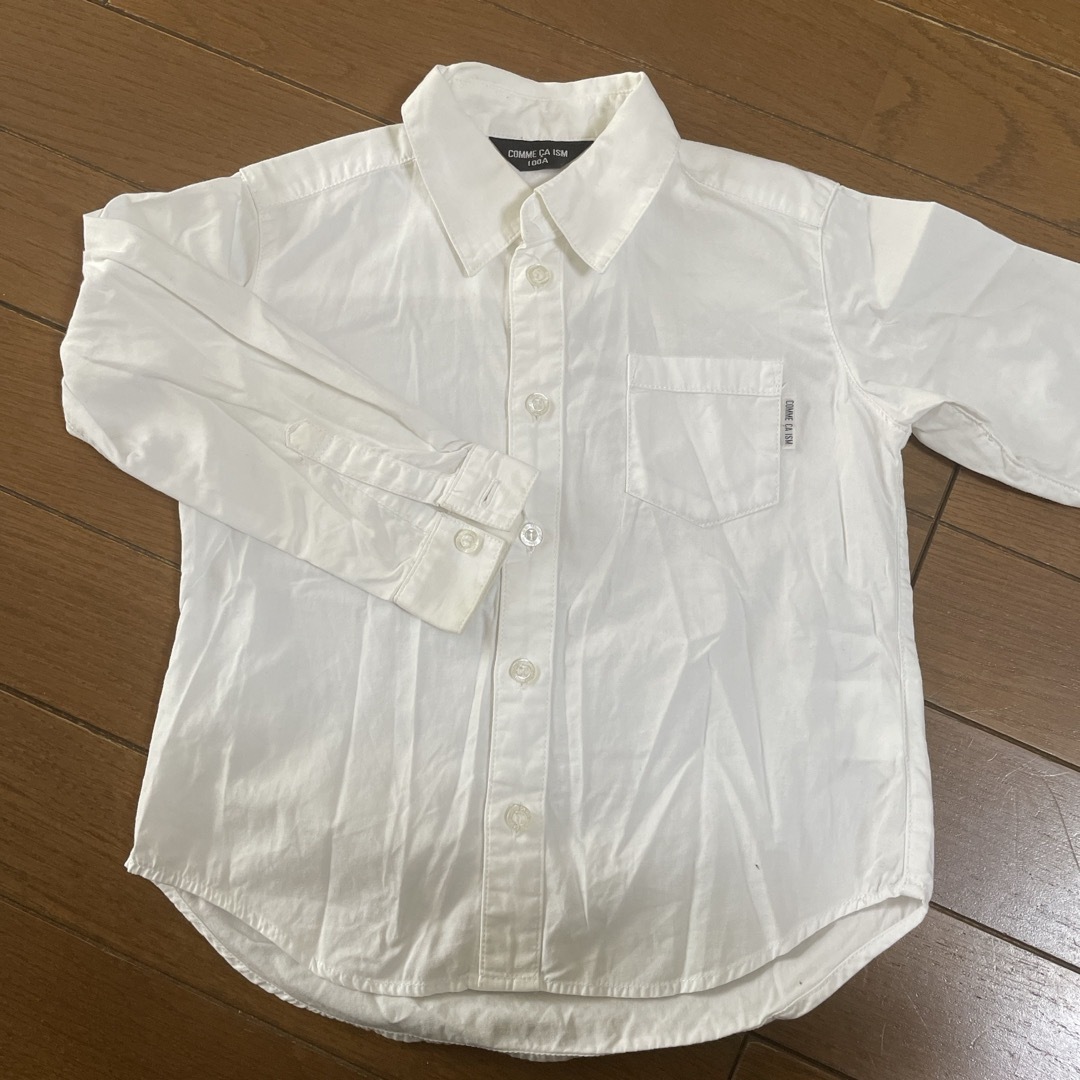 COMME CA ISM キッズ　ワイシャツ キッズ/ベビー/マタニティのキッズ服男の子用(90cm~)(ドレス/フォーマル)の商品写真