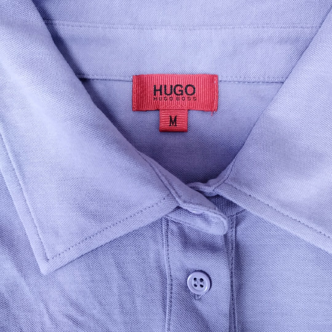 HUGO BOSS(ヒューゴボス)の♡♡HUGO BOSS　半袖ポロシャツ　M　ライトパープル レディースのトップス(ポロシャツ)の商品写真