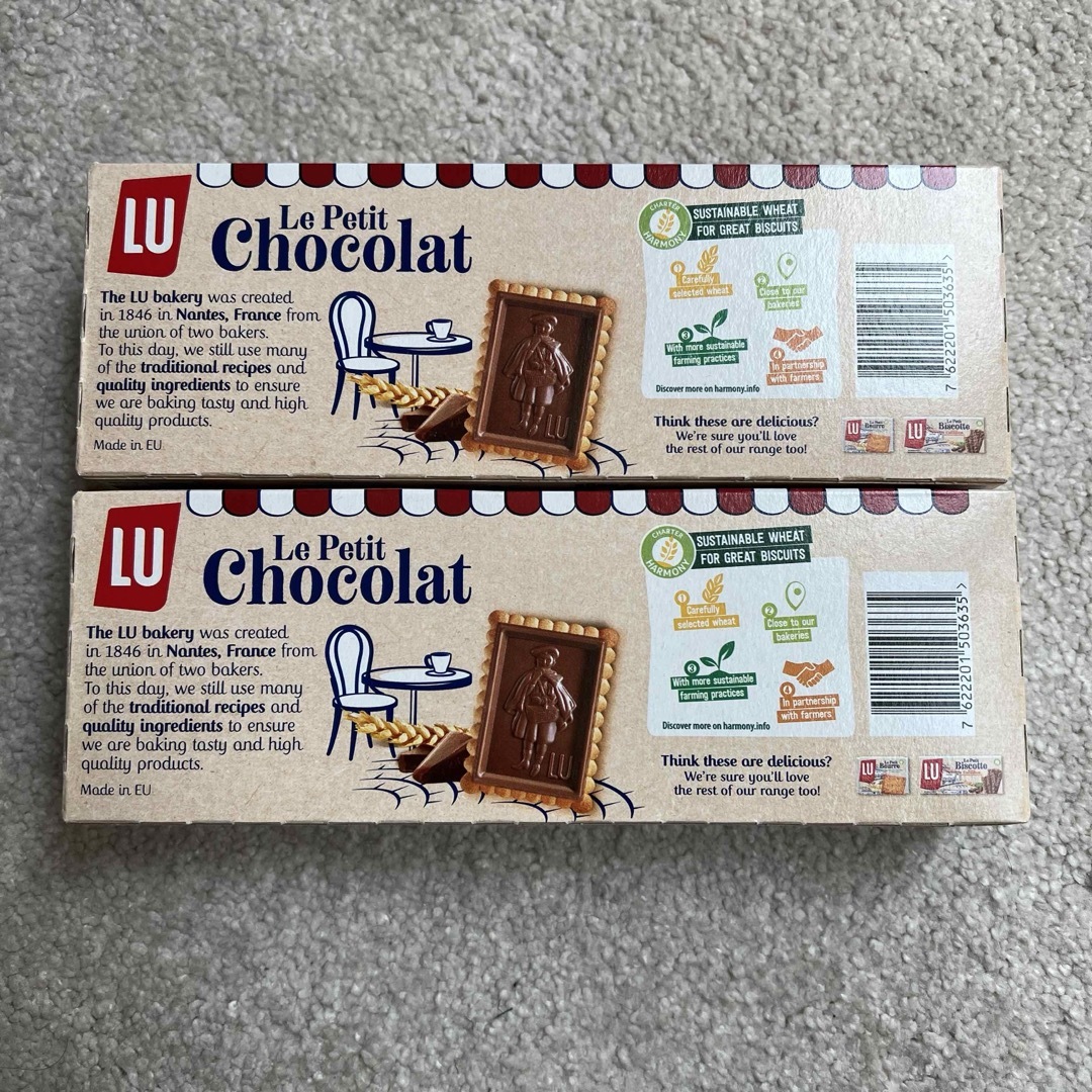 フランス菓子　リュ　プチエコリエ　2箱セット　チョコレートクッキー、ビスケット 食品/飲料/酒の食品(菓子/デザート)の商品写真
