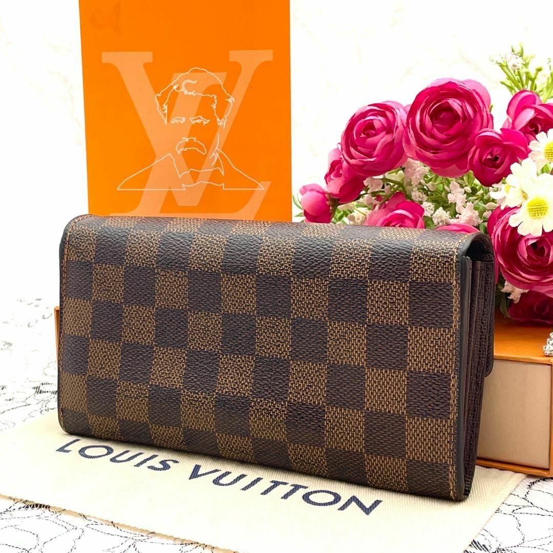 LOUIS VUITTON(ルイヴィトン)の★美品★　ルイヴィトン　ダミエ　ポルトフォイユ　サラ　長財布 レディースのファッション小物(財布)の商品写真