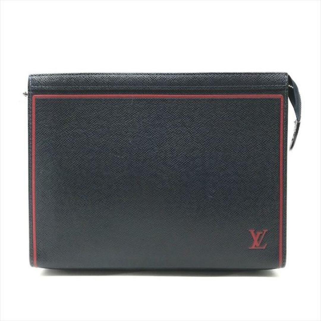 LOUIS VUITTON(ルイヴィトン)の美品 Louis Vuitton ルイヴィトン タイガ ポシェット ヴォワヤージュ クラッチ バッグ ネイビー k1513 メンズのバッグ(セカンドバッグ/クラッチバッグ)の商品写真