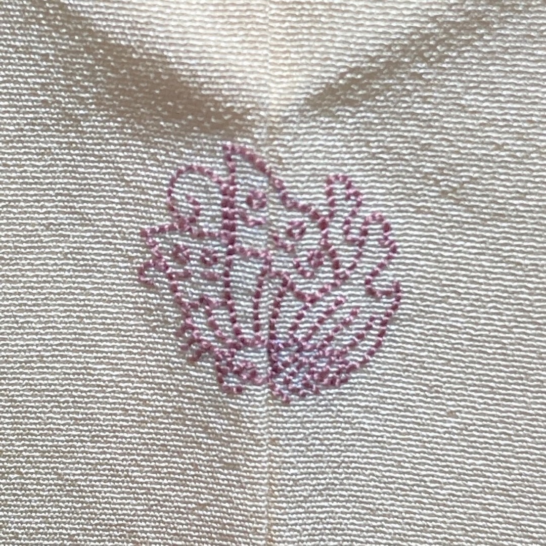 ［9656］訪問着 松竹梅草花文 一つ紋 揚羽蝶 正絹 着物 袷 レディースの水着/浴衣(着物)の商品写真