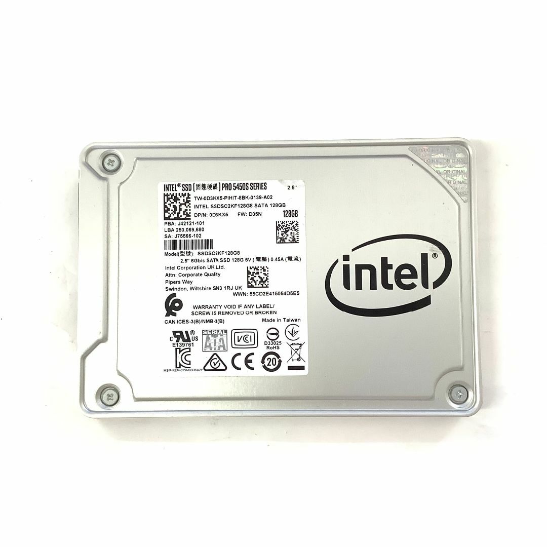 RW-179-Intel  SATA 128GB SSD 2.5  1点 スマホ/家電/カメラのPC/タブレット(PCパーツ)の商品写真