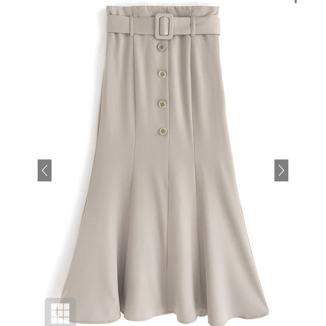 GRL(グレイル)のGRL 新品　ベルト付きフロントボタンマーメイドスカート レディースのスカート(ロングスカート)の商品写真