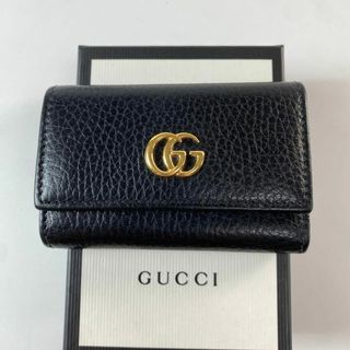 グッチ(Gucci)の美品 グッチ GUCCI GG マーモント レザーキーケース 6連(キーケース)