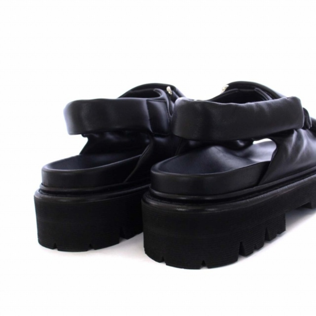 DSQUARED2(ディースクエアード)のディースクエアード ストラップサンダル レザー 厚底 黒 41 26.0 メンズの靴/シューズ(サンダル)の商品写真
