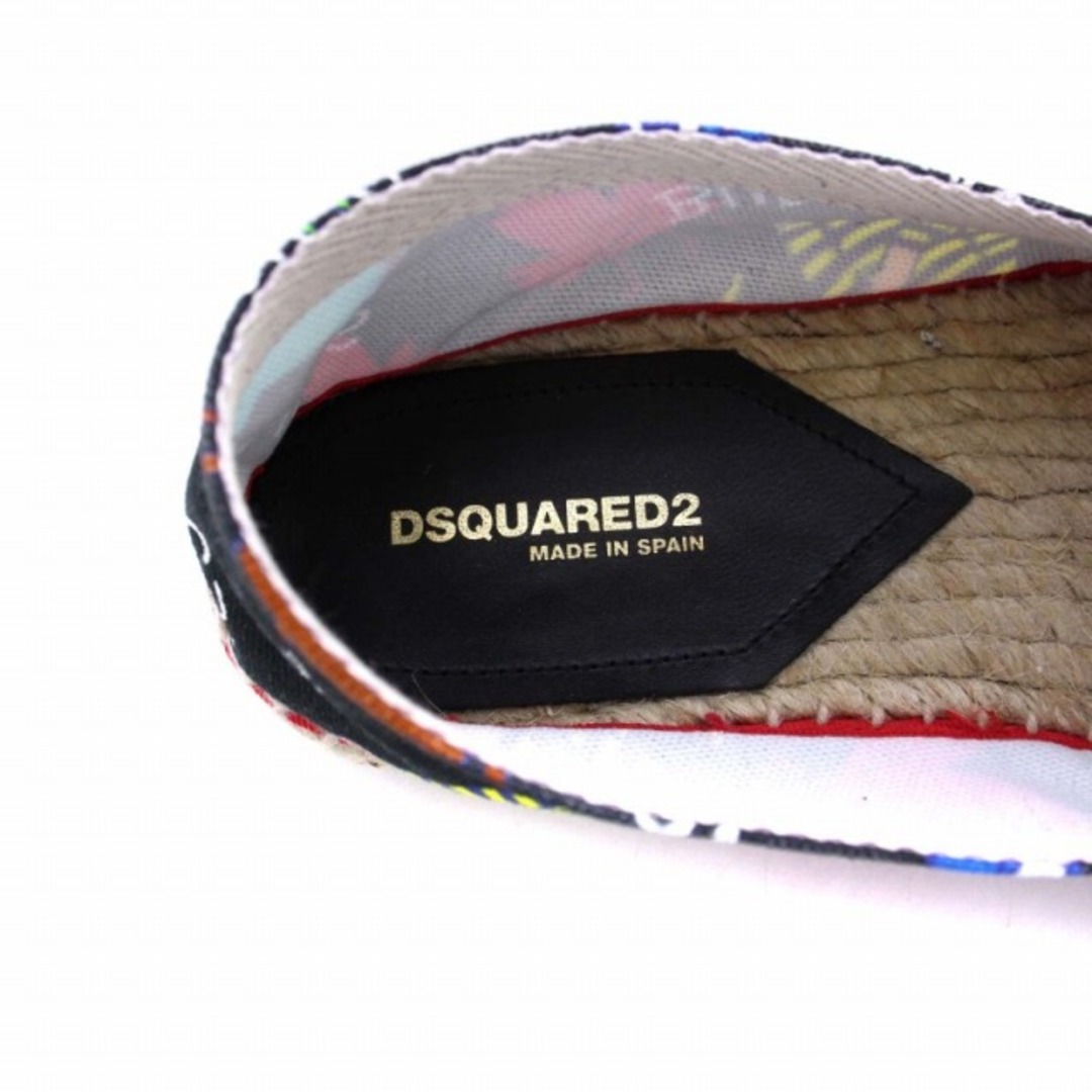 DSQUARED2(ディースクエアード)のディースクエアード エスパドリーユ フラット スリッポン 黒 41 26.0 メンズの靴/シューズ(スリッポン/モカシン)の商品写真