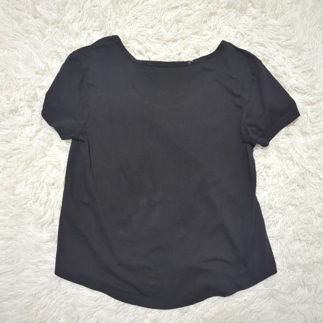 a day in the life(アデイインザライフ)の【訳ありアウトレット】ZARA  Trafaluc シャツ S 黒　 ✓3301 レディースのトップス(Tシャツ(半袖/袖なし))の商品写真